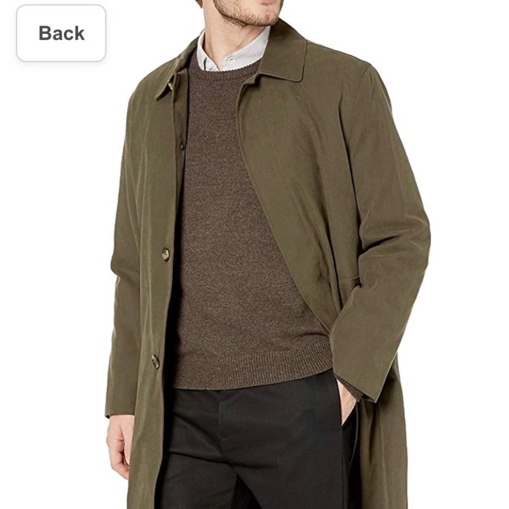 New London Fog Covert Green Coat